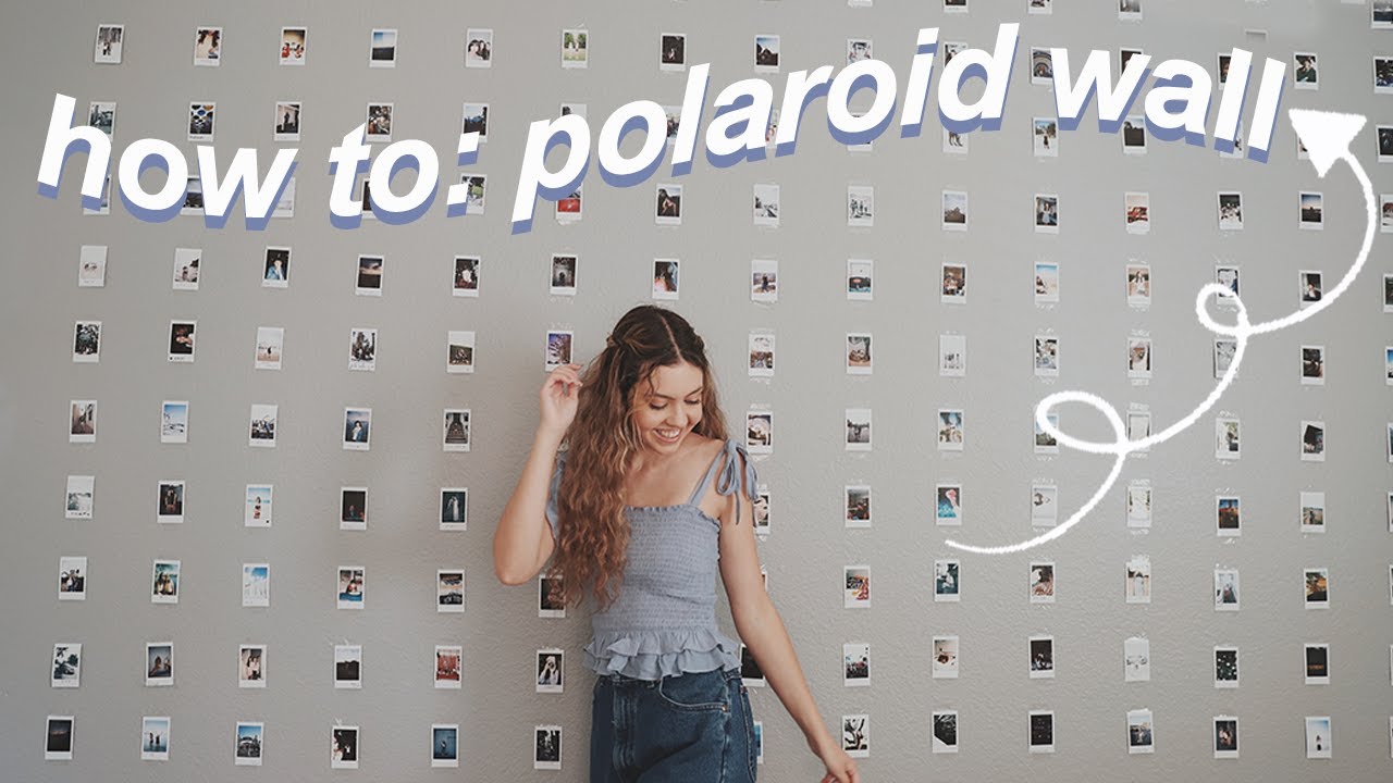 ✧ POLAROID WALL DISPLAY! ✧diy fujifilm instax mini wall decor!