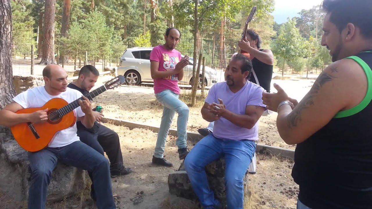 Gitanos de segovia en el rio de valsain