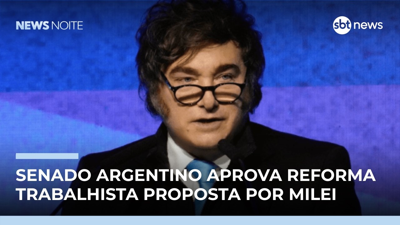 Senado argentino aprova reforma trabalhista de Milei | #NewsNoite