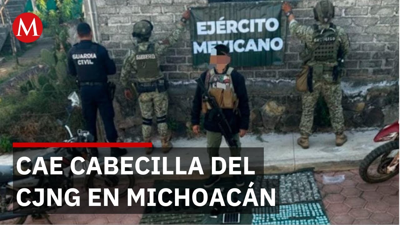 Detienen a Jefferson David, presunto l&iacute;der del CJNG en Michoac&aacute;n
