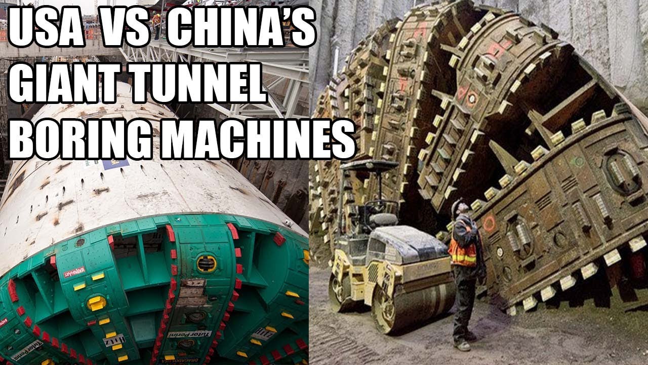 USA vs China's Giant Tunnel Boring Machines: MEGASIZE Tunnel Boring Machines