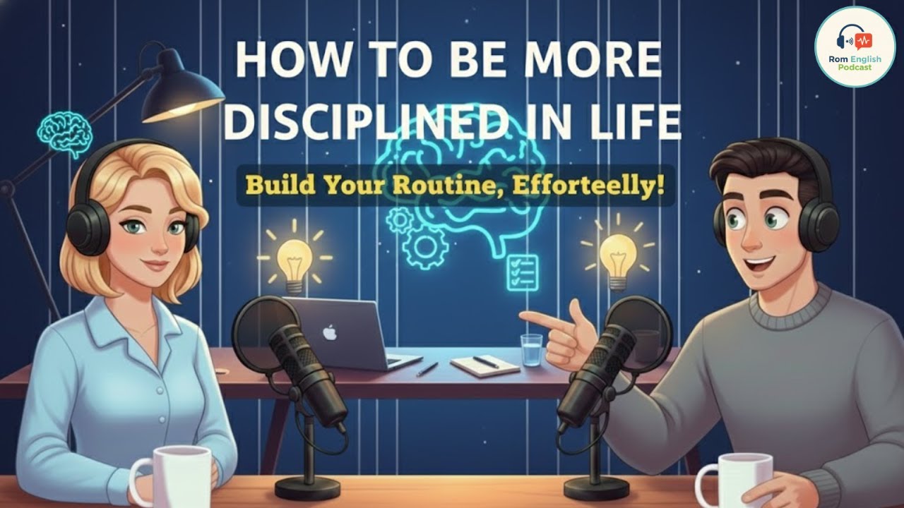 How to Be More Disciplined in Life new | Rom English Podcast