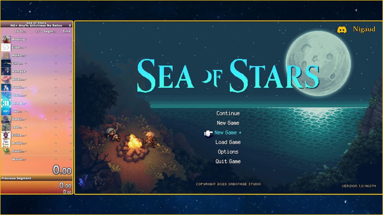 Sea of Stars NG+ Any% Glitchless No Relics Speedrun! - 6:06:22