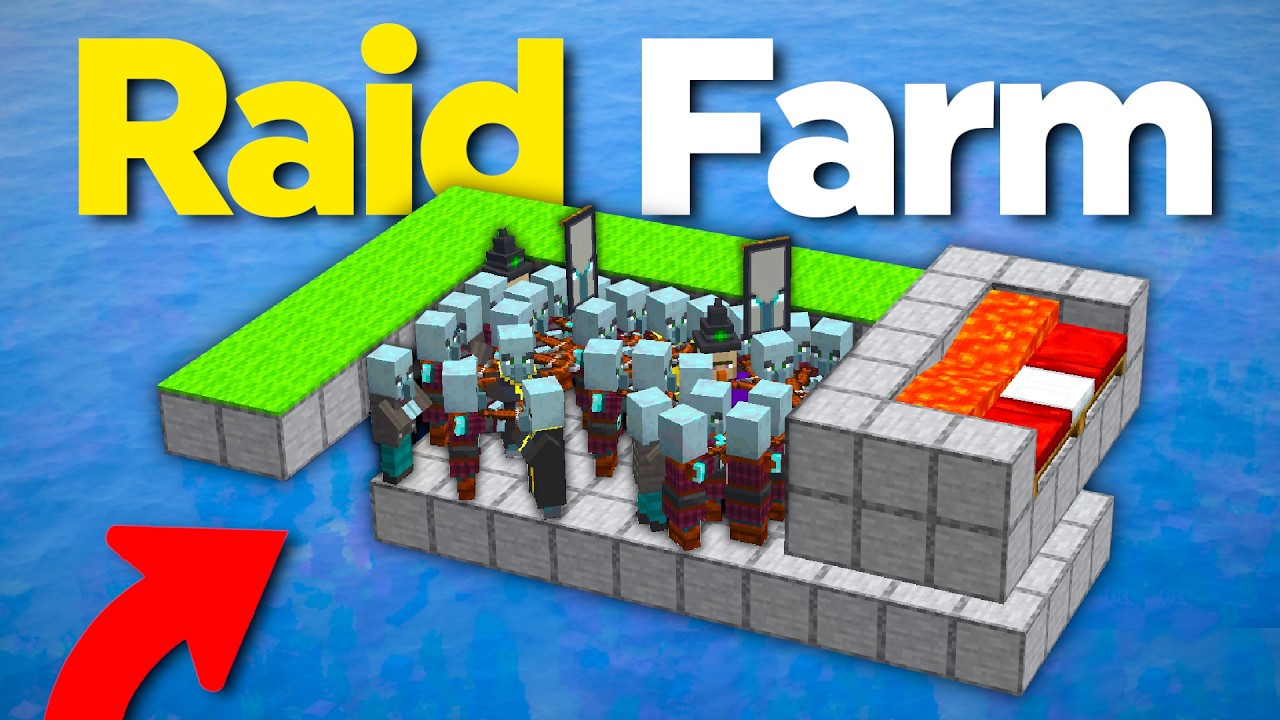 BEST New RAID Farm (Minecraft 1.21/26.1) | 5000 Itmes/Hour!