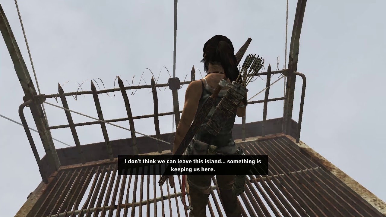 TOMB RAIDER       THE FAST WAY DOWN        FIND A WAY DOWN TO THE BEACH
