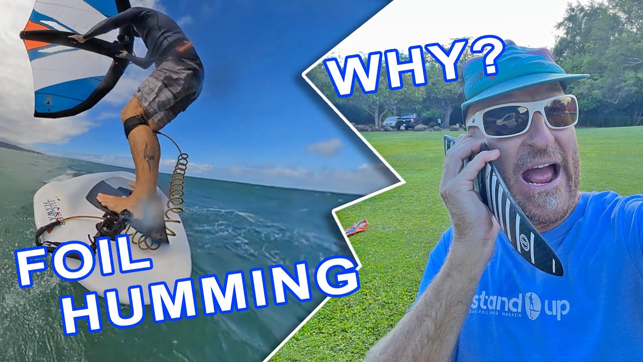 Finding out why a wing foil set up is humming