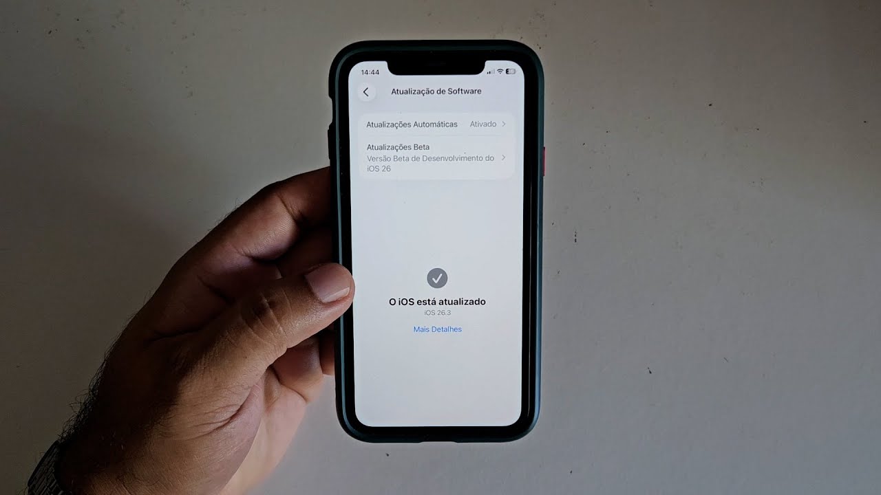 COMO FICOU MEU IPHONE 11 NO IOS 26.3