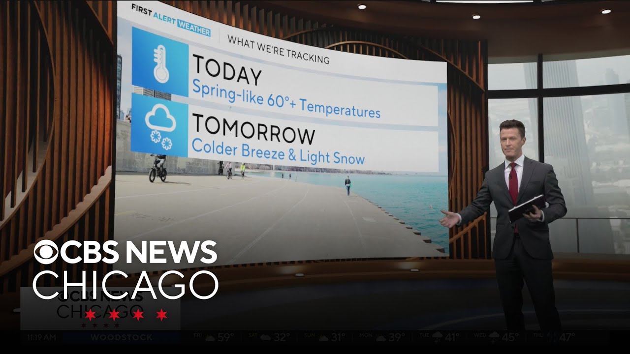 Chicago weather: Warm Friday before temperature crash