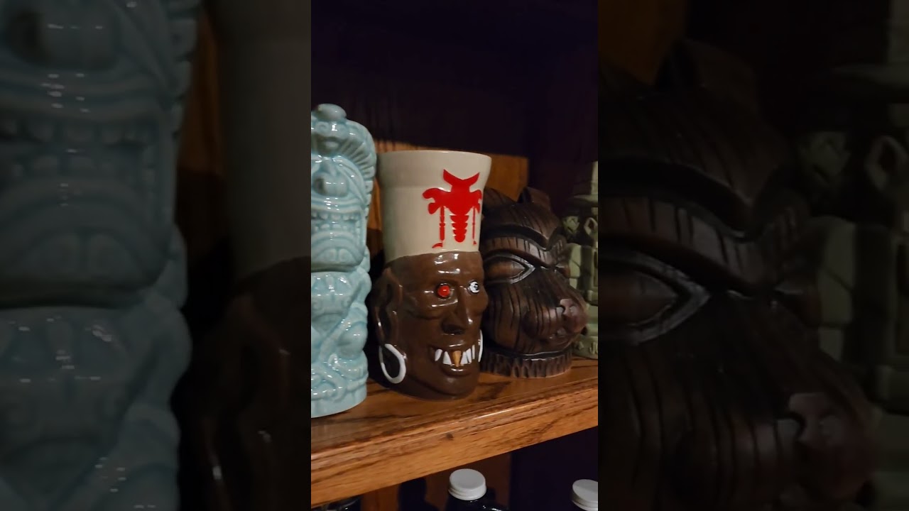 Tiki mug collection!! Finally, new shelves and more mugs out on display!  