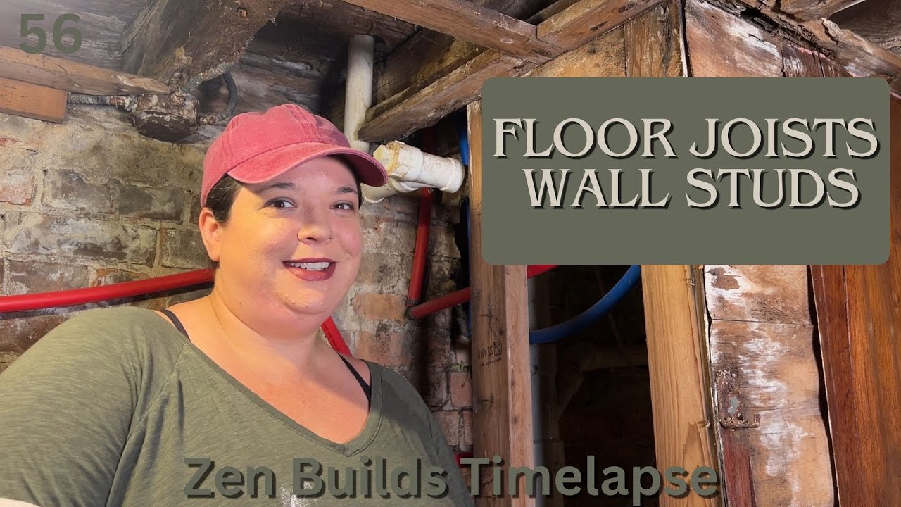 56 Floor Fixes, Basement Cleanup & New Saw    One Woman Renovation  Zen Build