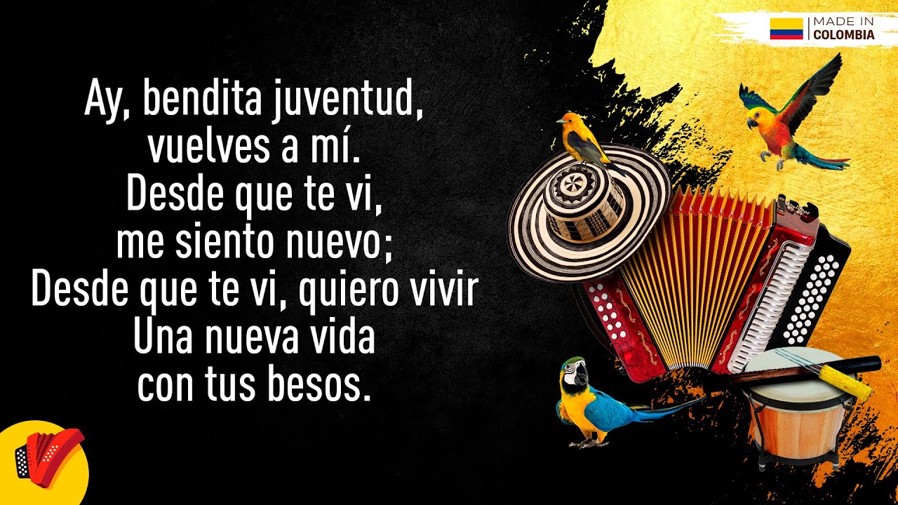 Bendita Juventud, Enaldo Barrera & Julio Rojas, Video Letra - Sentir Vallenato