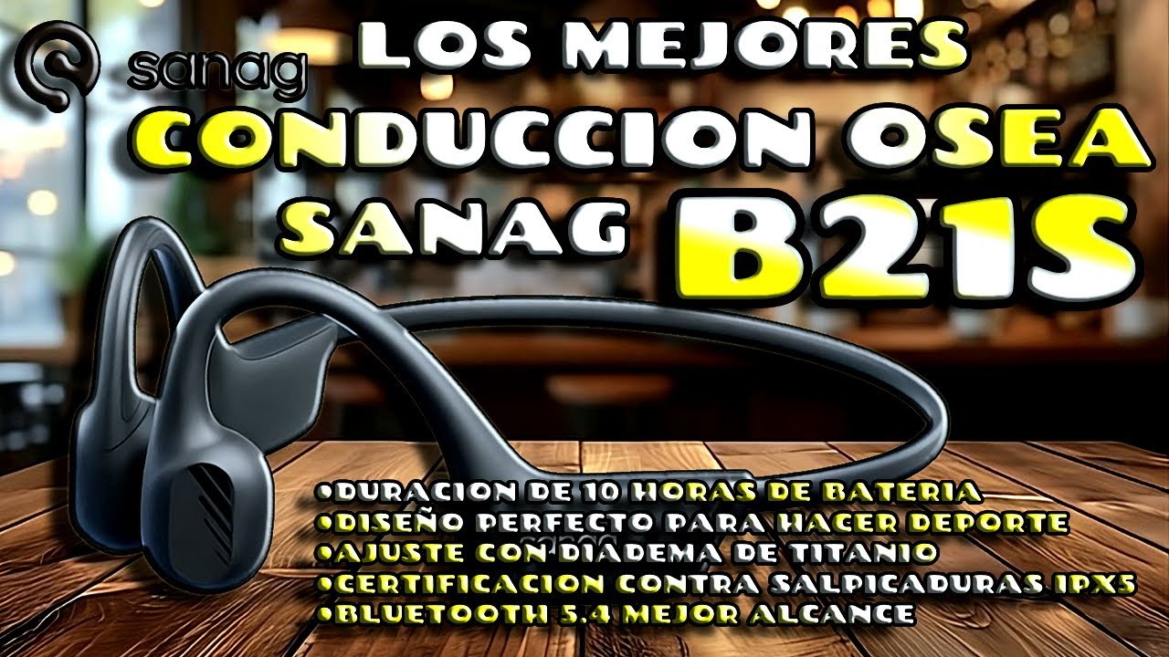 ¿Auriculares de CONDUCCIÓN ÓSEA Baratos? | Review SANAG B21S