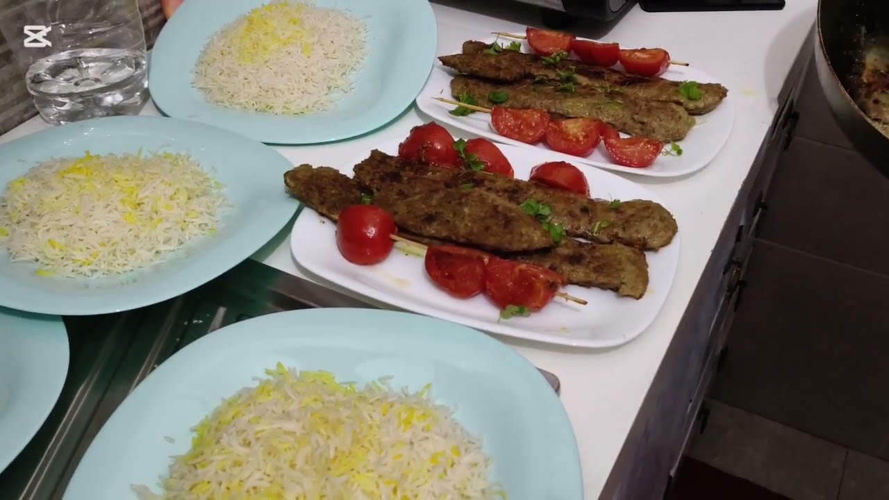   کوبیده وبرنج زعفرانی