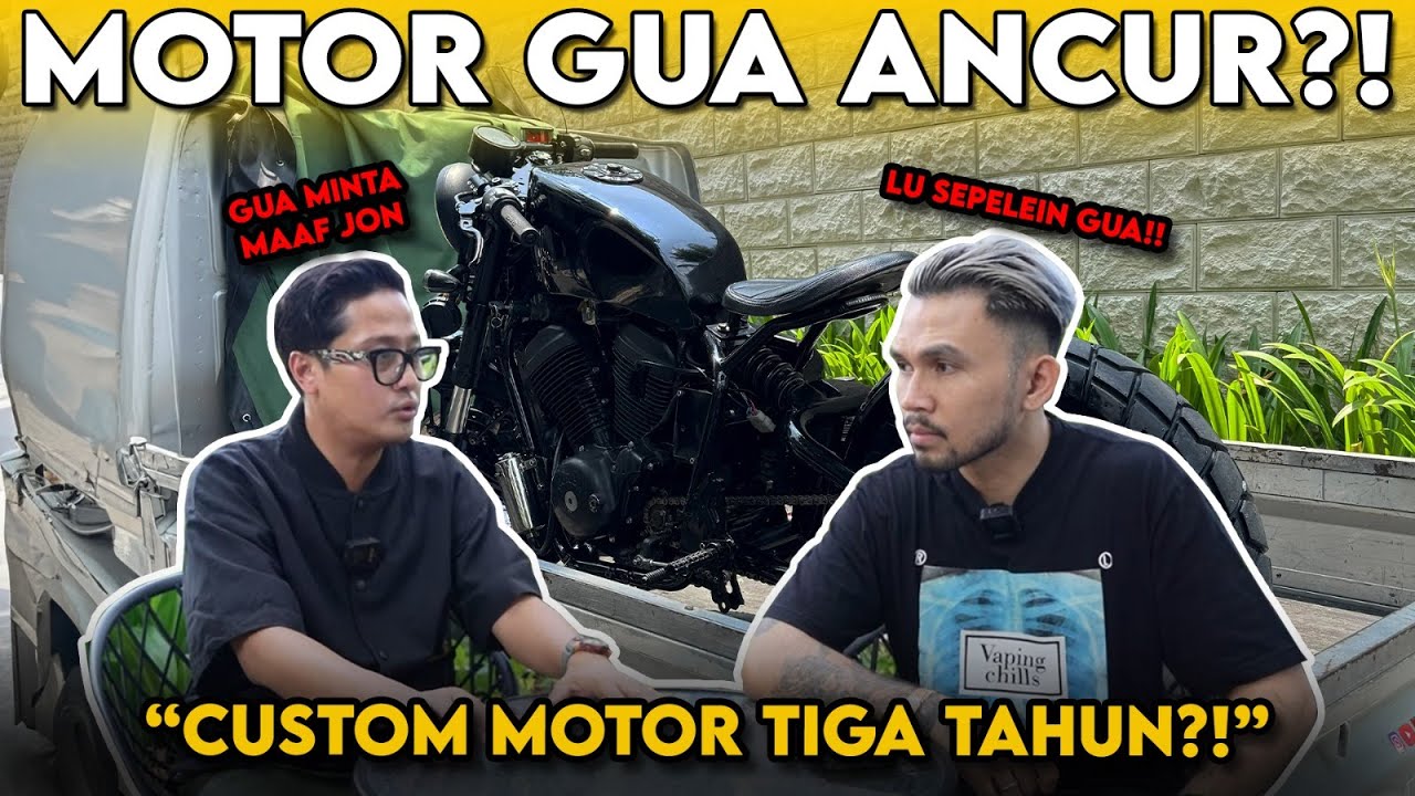 KACAU, CUSTOM MOTOR TIGA TAHUN GAK BERES⁉️ RAINBOW MOTOBUILDER SAYA KECEWA‼️