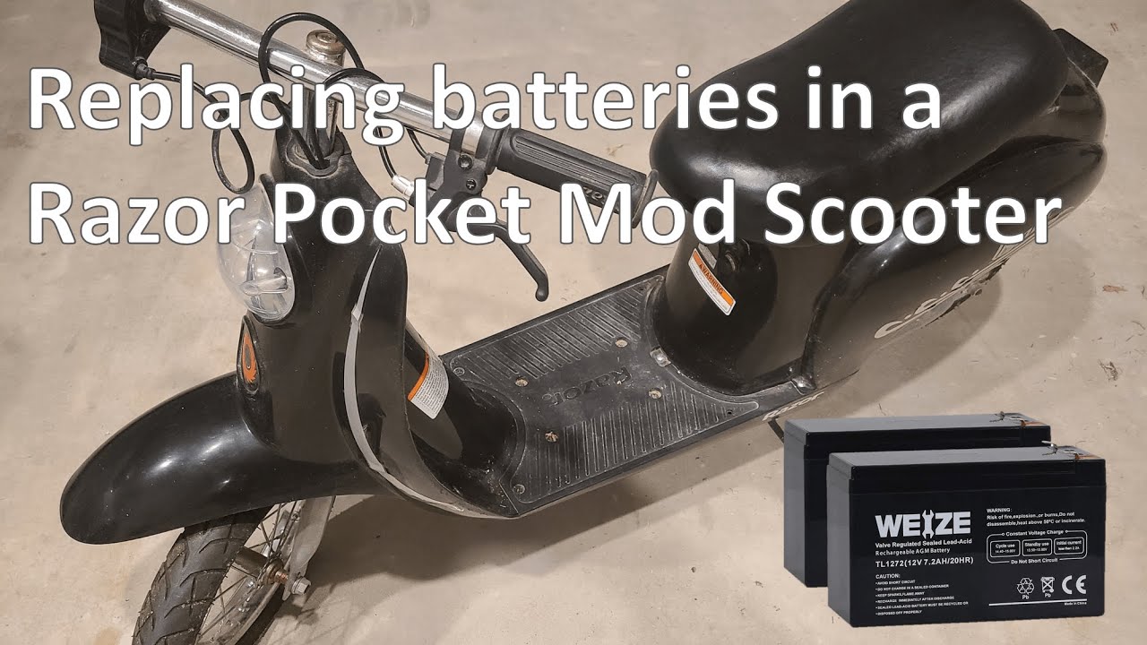 Replacing Batteries in Razor Pocket Mod Scooter