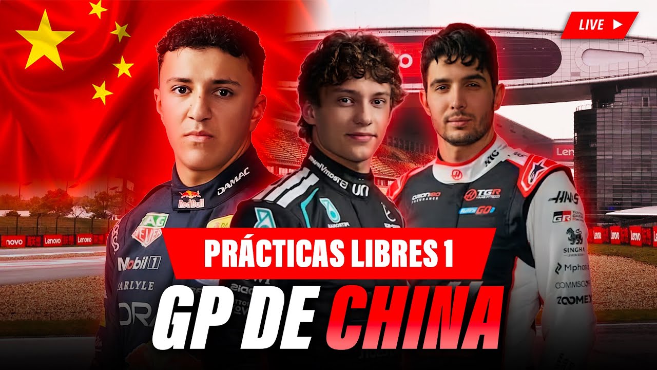 🔥 ¡EN VIVO! Prácticas Libres 1 del GP de China 🇨🇳