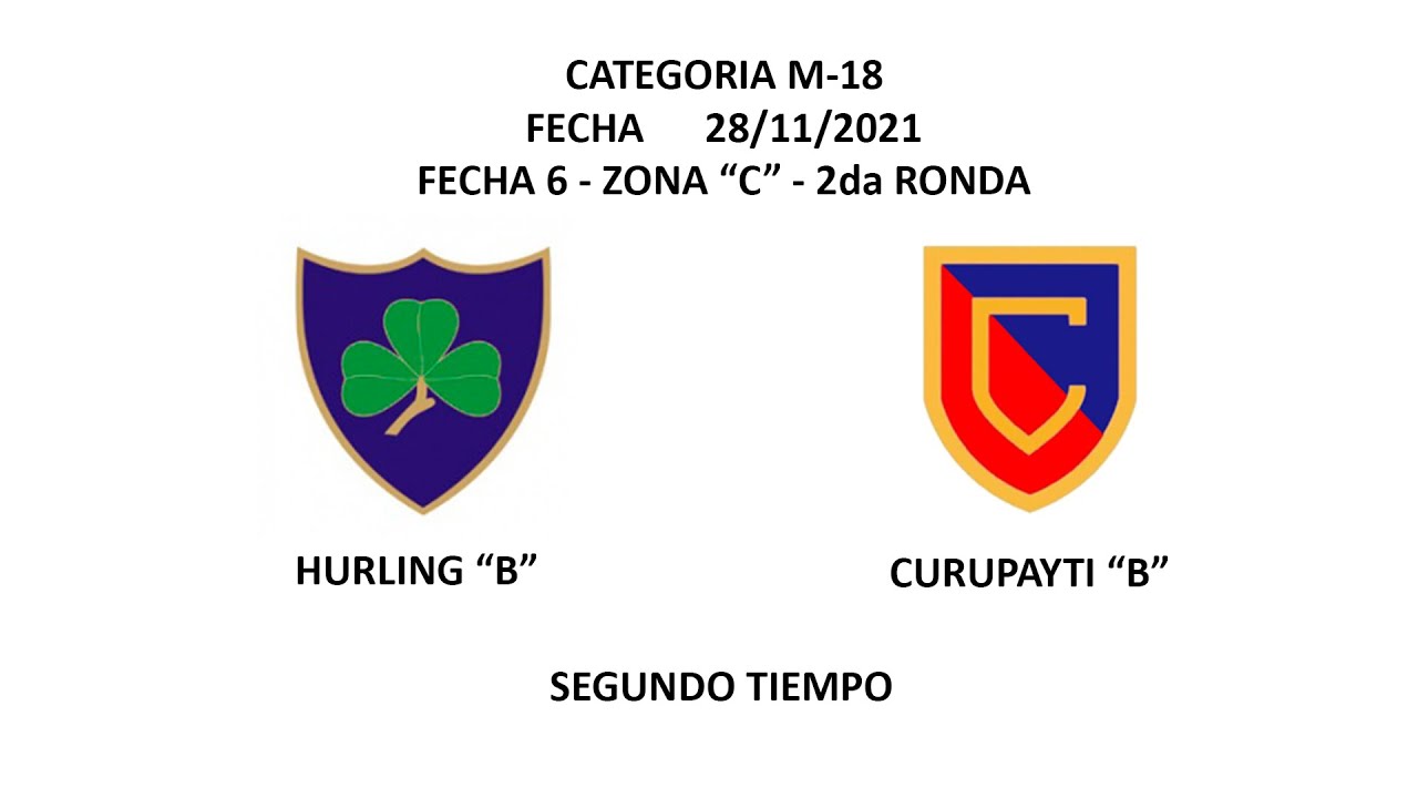 Curupa B vs Hurling B - 2do Tiempo - (Cat 2003) - 2da Ronda - Fecha 6 - Zona C - M18 -2021