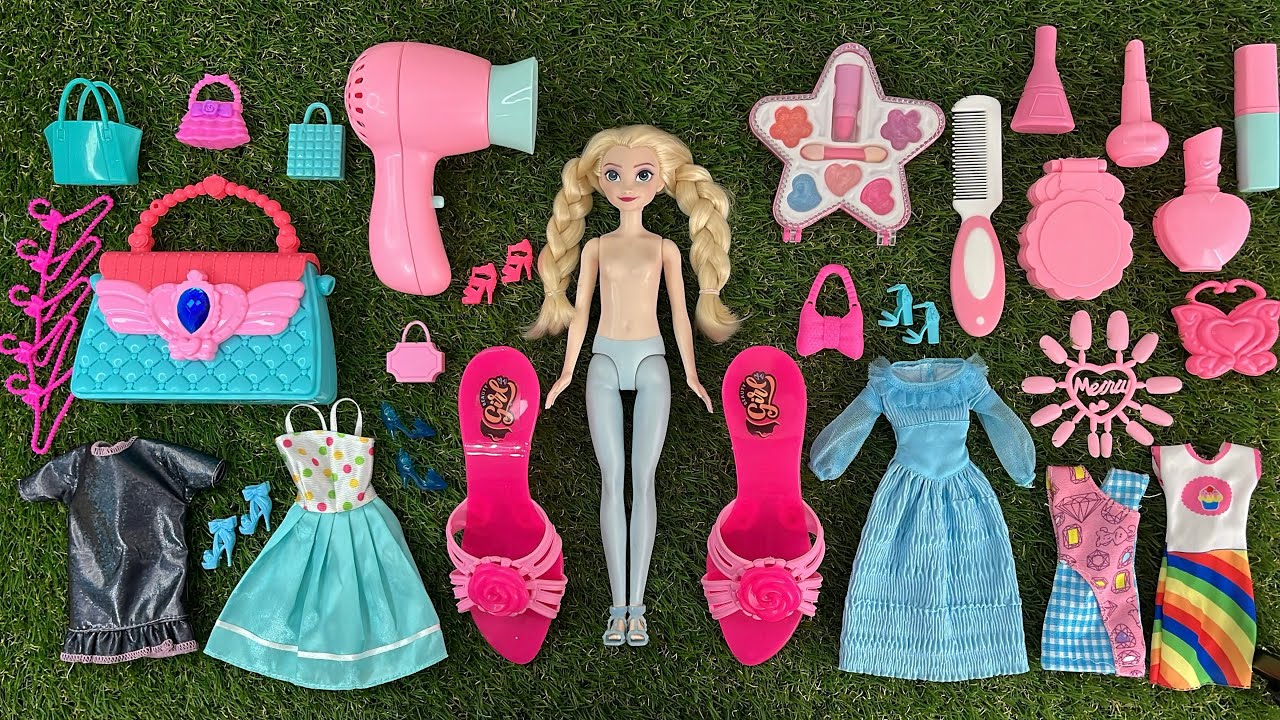 Disney Princess Frozen Dolls Unboxing Elsa, Anna, Belle & Ariel | Satisfying ASMR Toy Reveal