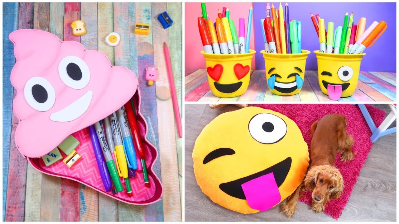 3 DIY Emoji Projects You NEED To Try! Back to school DIY