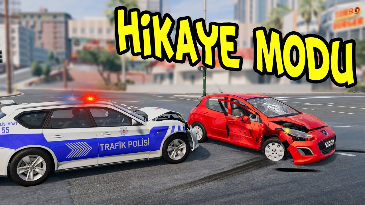 POLİS BANA ÇARPTI | KARİYER MODU // BeamNG.drive