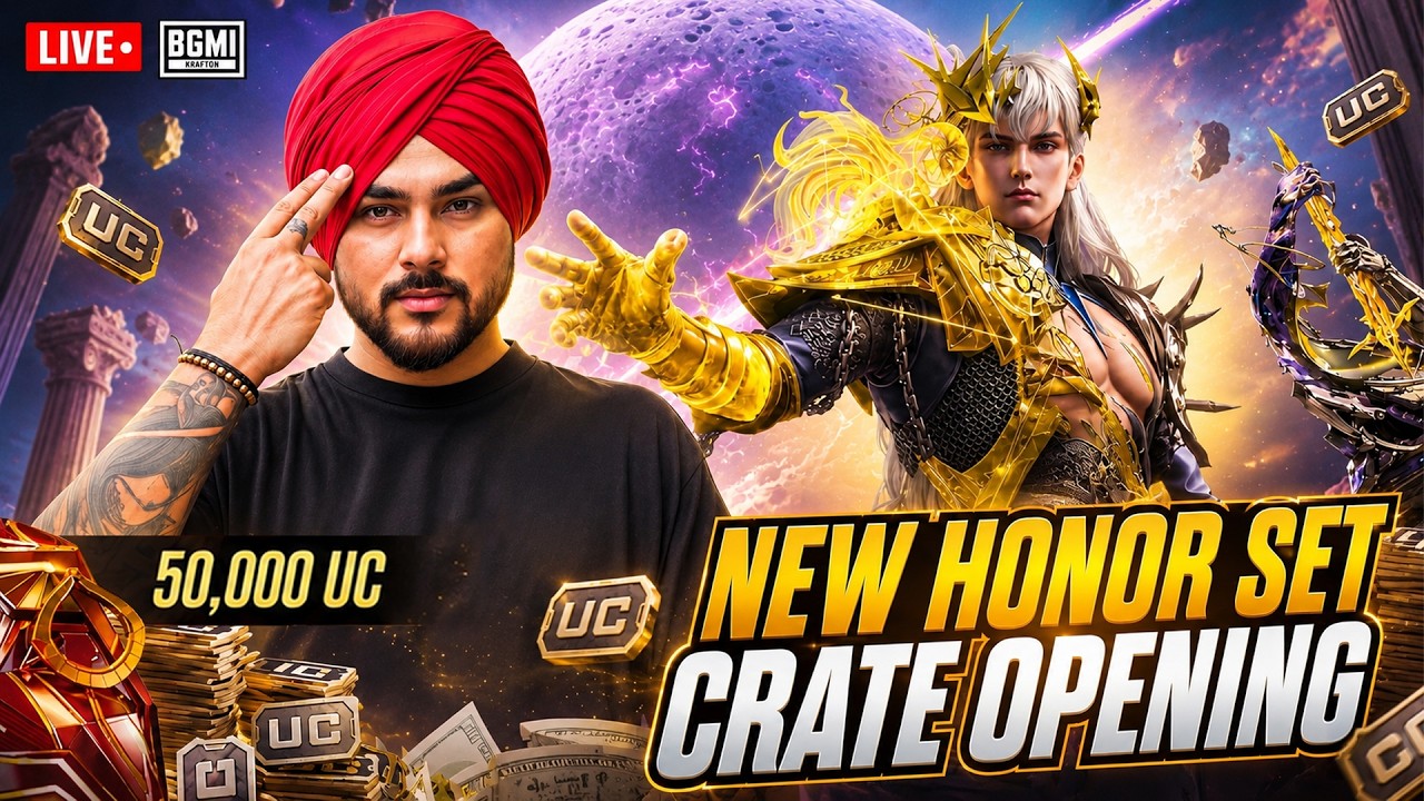 50,000 UC NEW HONOR SPIN + UMP CRATE OPENING🔥GEMINI'S FAVOR CRATE OPENING LIVE