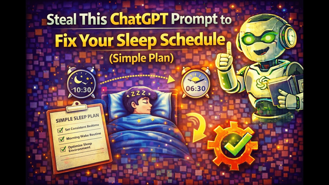 Steal This ChatGPT Prompt to Fix Your Sleep Schedule (Simple Plan)
