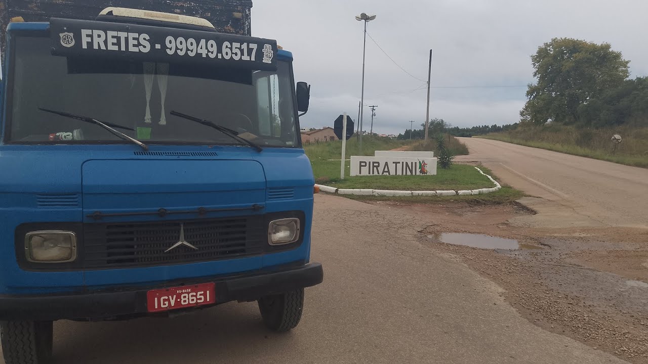 Viagem de 608d a cidade de Piratini RS.