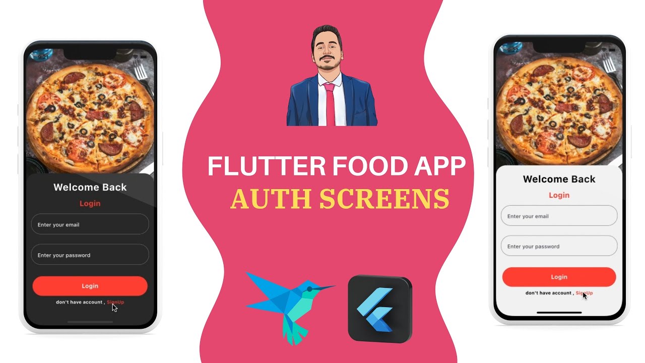 Login & Register - Flutter Food App