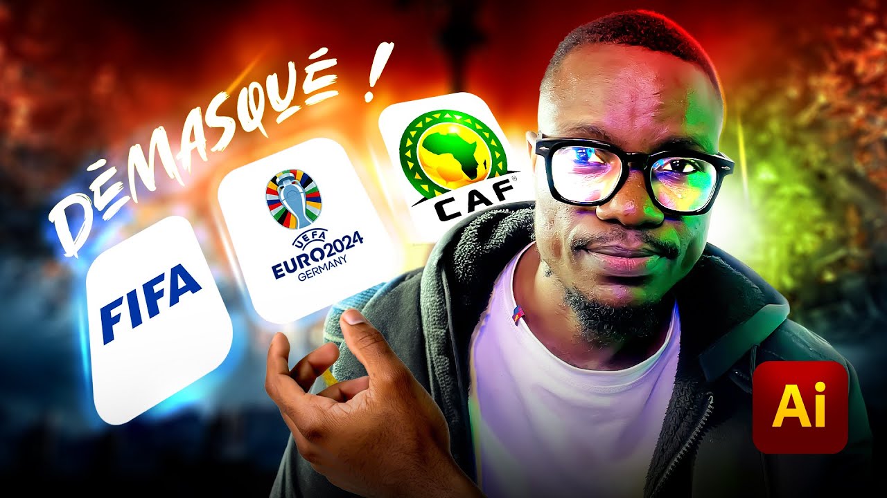 Les Techniques Cachées derrière les Grands Logos de Football (#fifa, #caf #euro2024 )