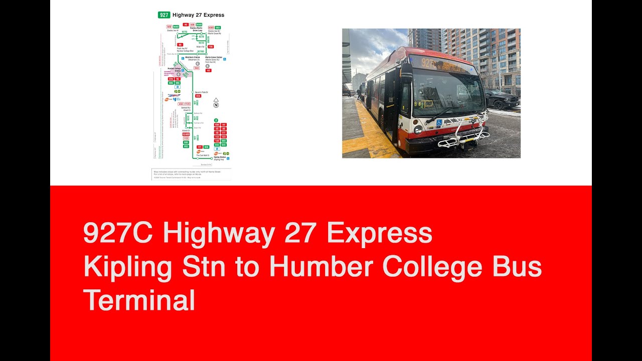 TTC 927C Highway 27 Express (Kipling Stn to Humber College Bus Terminal) | 2019 NovaBUS LFS HEV 3641