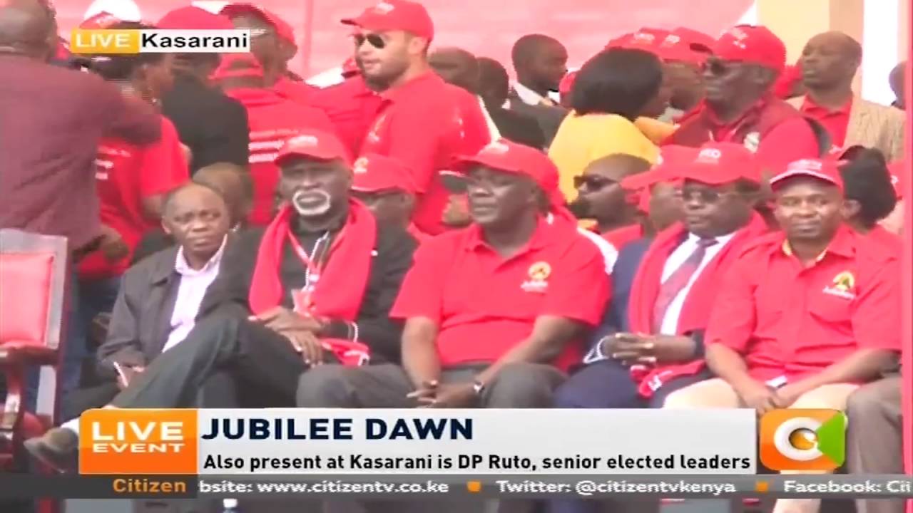 UhuRuto arrive at Kasarani for Jubilee party launch