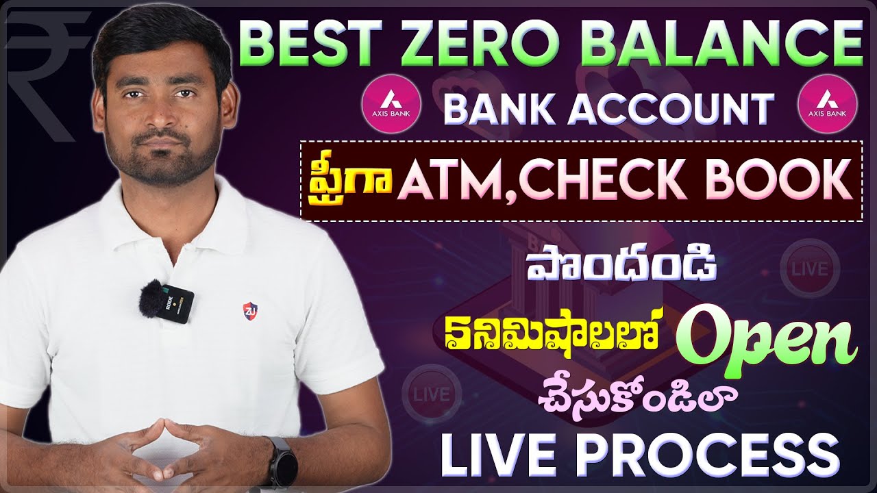 Axis Bank Zero Balance  Account Opening Online Telugu 2024 | Best Zero Account 2024 | Axis Back