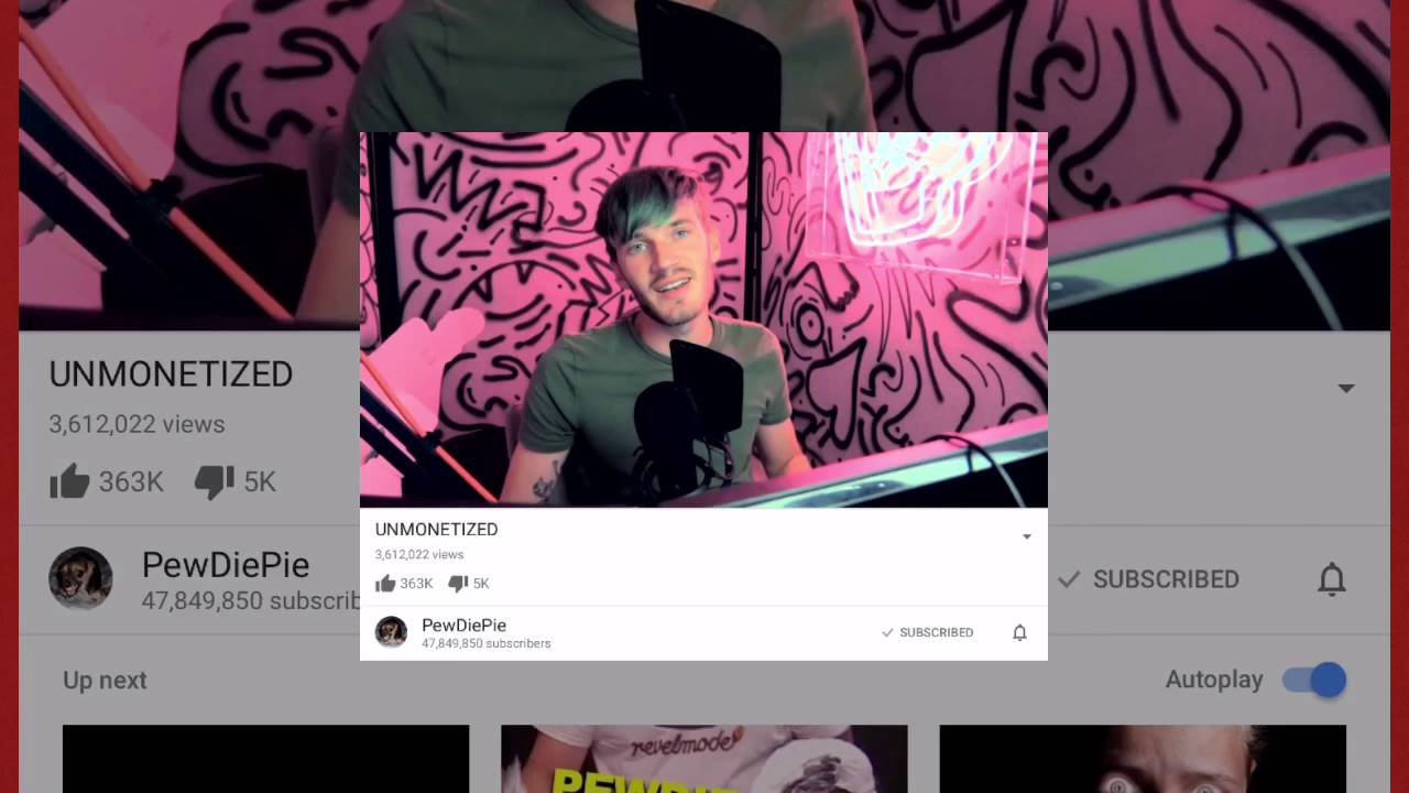 Pewdiepie: UNMONETIZED