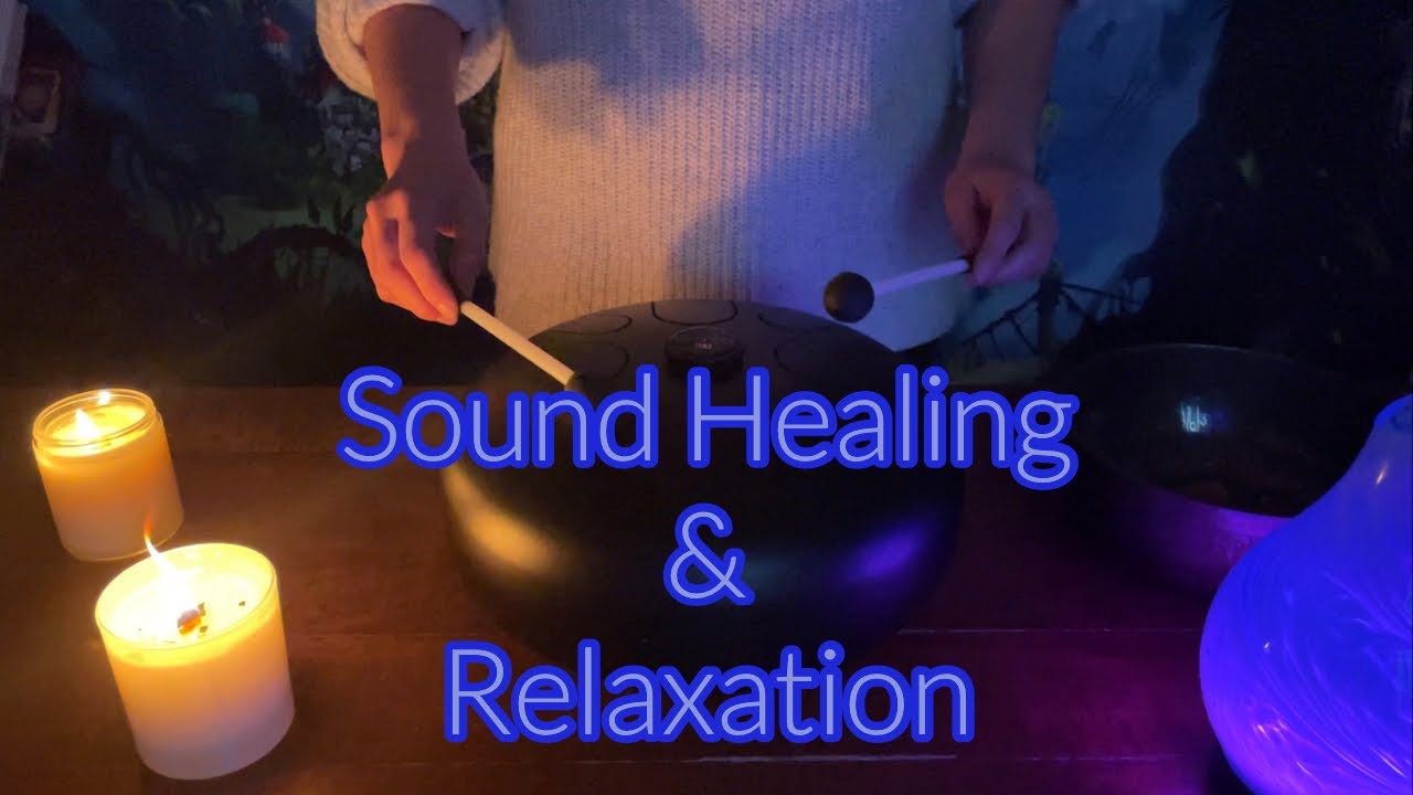 Sleep, Meditation, Sound Healing & Relaxation with Tongue Drum & Multi Metal Singing Bowl 😴 💤