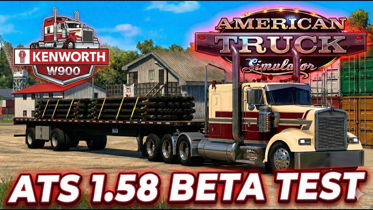 America Truck Simulator ( ATS ) bora testar a beta test 1.58 ( Live Vertical Shorts )