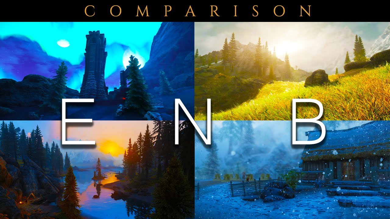 Skyrim ENB Presets Comparison 2024 :Transforming Skyrim's Graphics