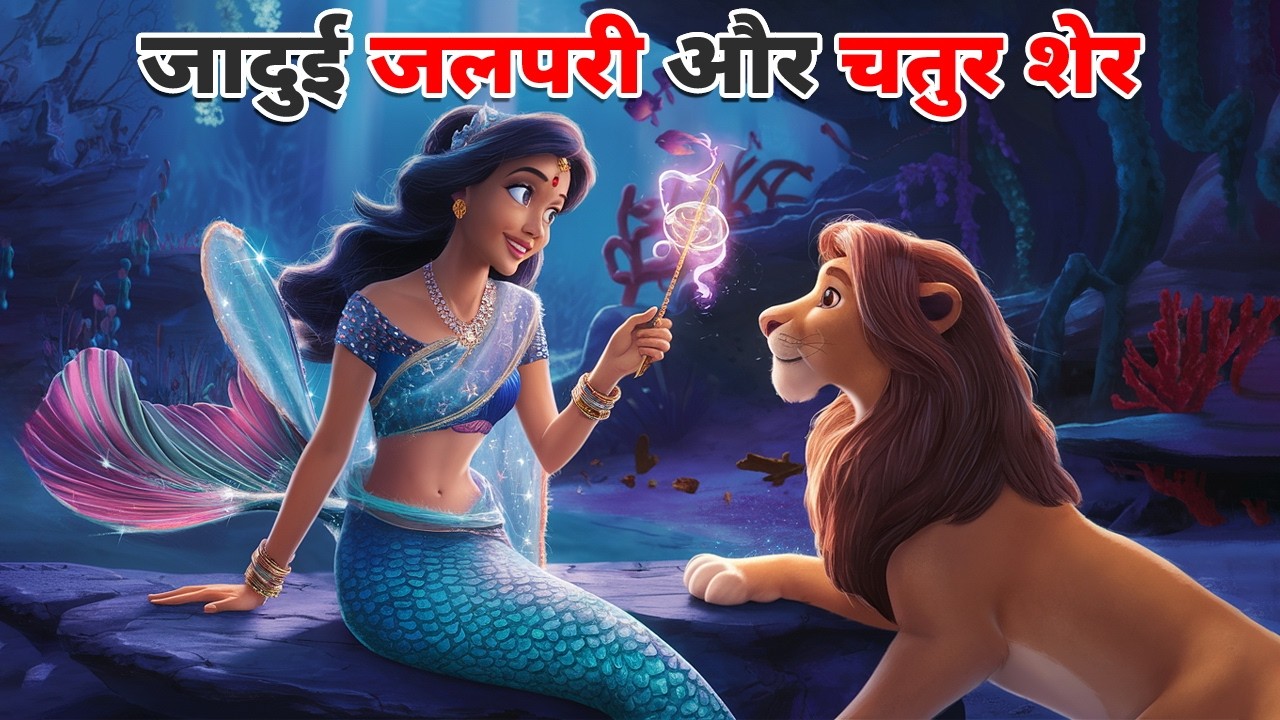 जादुई जलपरी और चतुर शेर | JADUI JALPARI KI KAHANI | HINDI STORIES | HINDI KAHANIYA | CARTOON STORY
