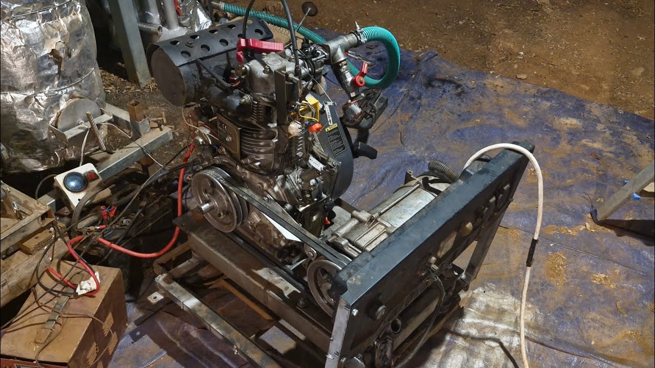 high compression woodgas engine #DIYGasifier #BiomassEnergy #OffGridLiving