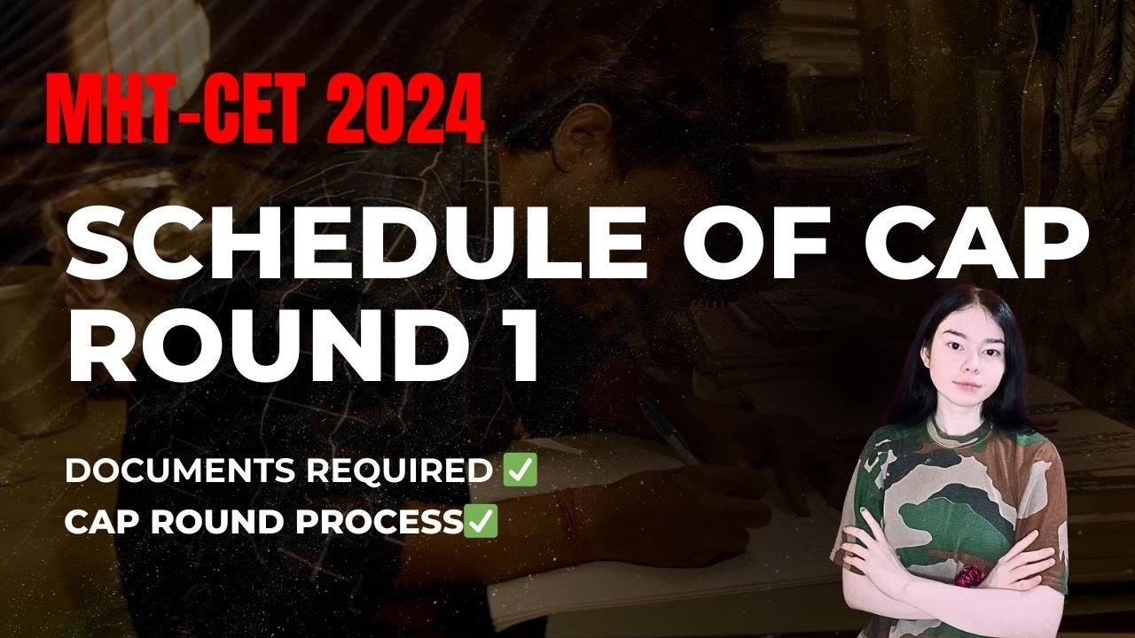 🔴MHT-CET CAP 1 Schedule is here | Documents for CAP round | counselling explained in 1 min