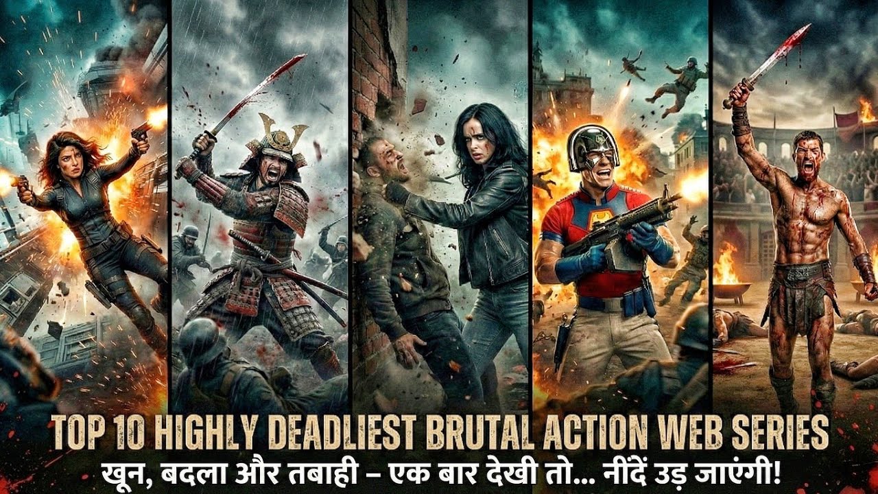 Top 10 Highly Deadliest Brutal Action Web Series of All Time in Hindi available on netflix, prime.. 