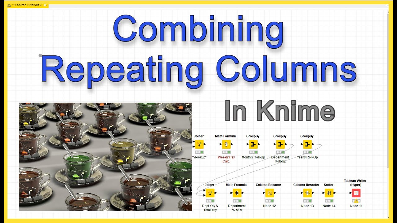 Knime - Repeating Columns to One - Crosstab to Tabular