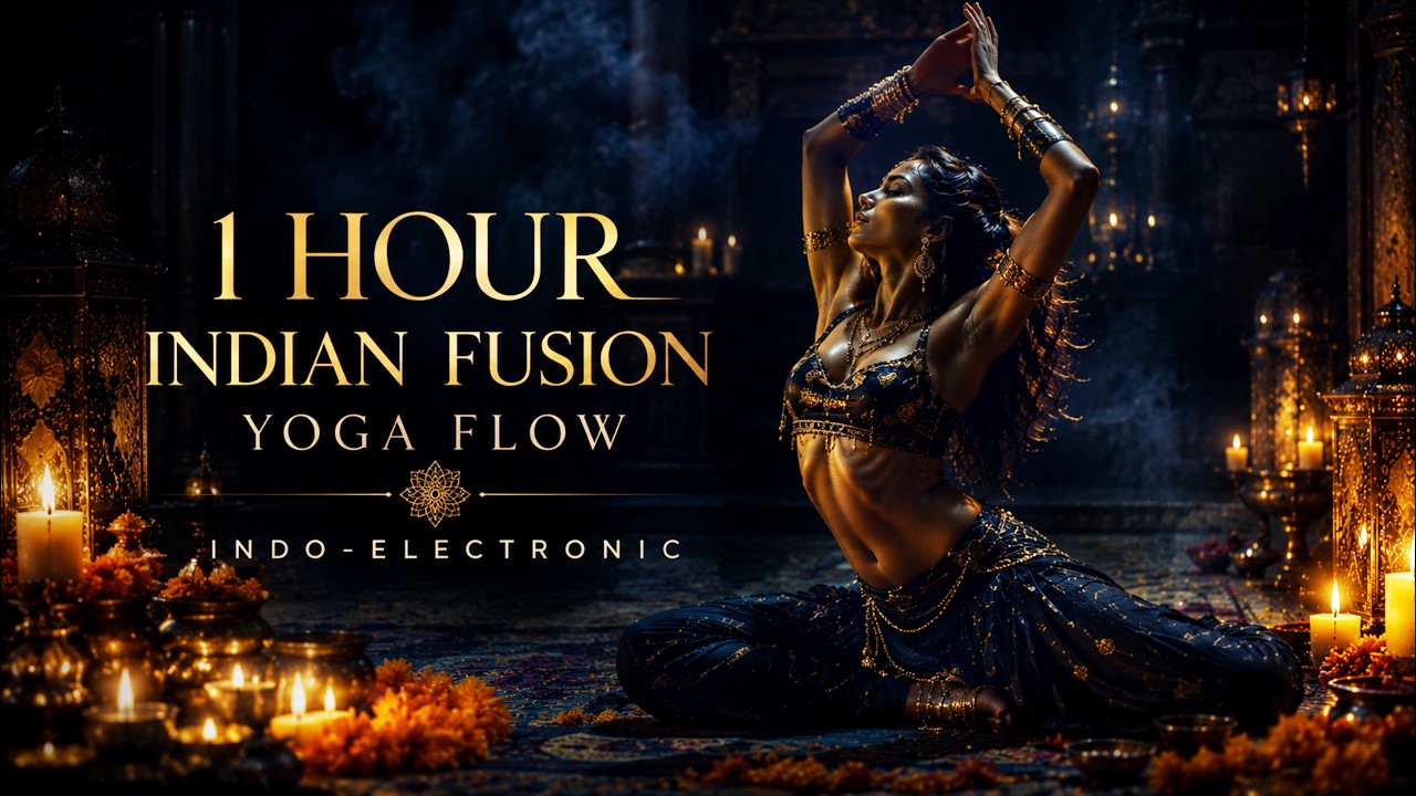 1 Hour Indian Fusion Yoga Flow | Indo-Electronic Downtempo Mix