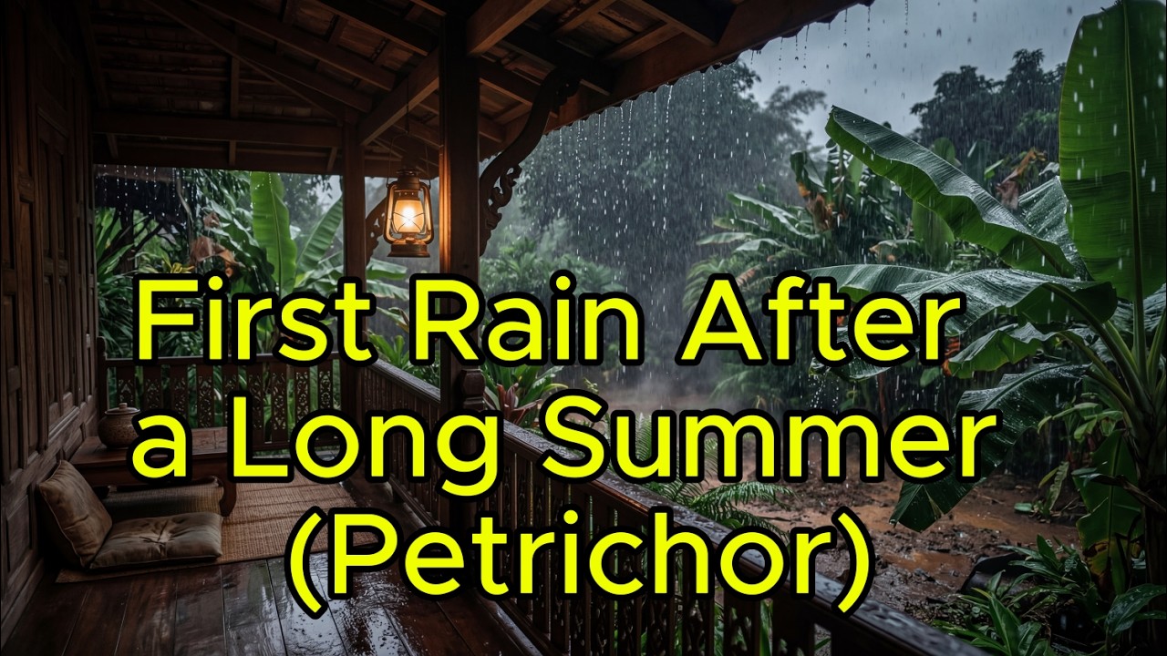 First Rain Petrichor & Thai Lo-fi Chillhop | เพลงบรรเลงฝนตก ผ่อนคลาย นอนหลับ