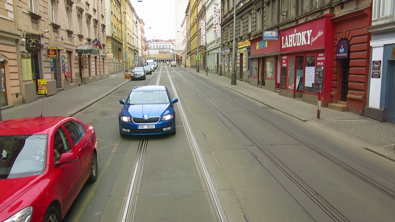 Tramvaj T3 SUCS vůz 7142 Olšanské hřbitovy - Hlavní nádraží 26.2.2017