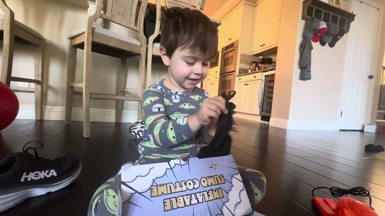Sumo wrestler costume unboxing ￼