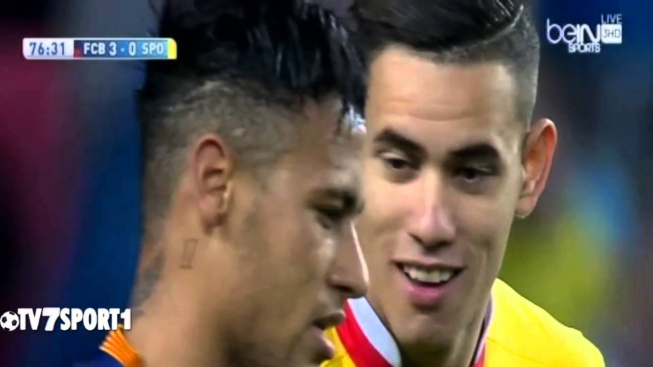 اهداف مباراة برشلونة وسبورتينغ خيخون 6-0 [2016/04/23] تعليق يوسف سيف [HD]