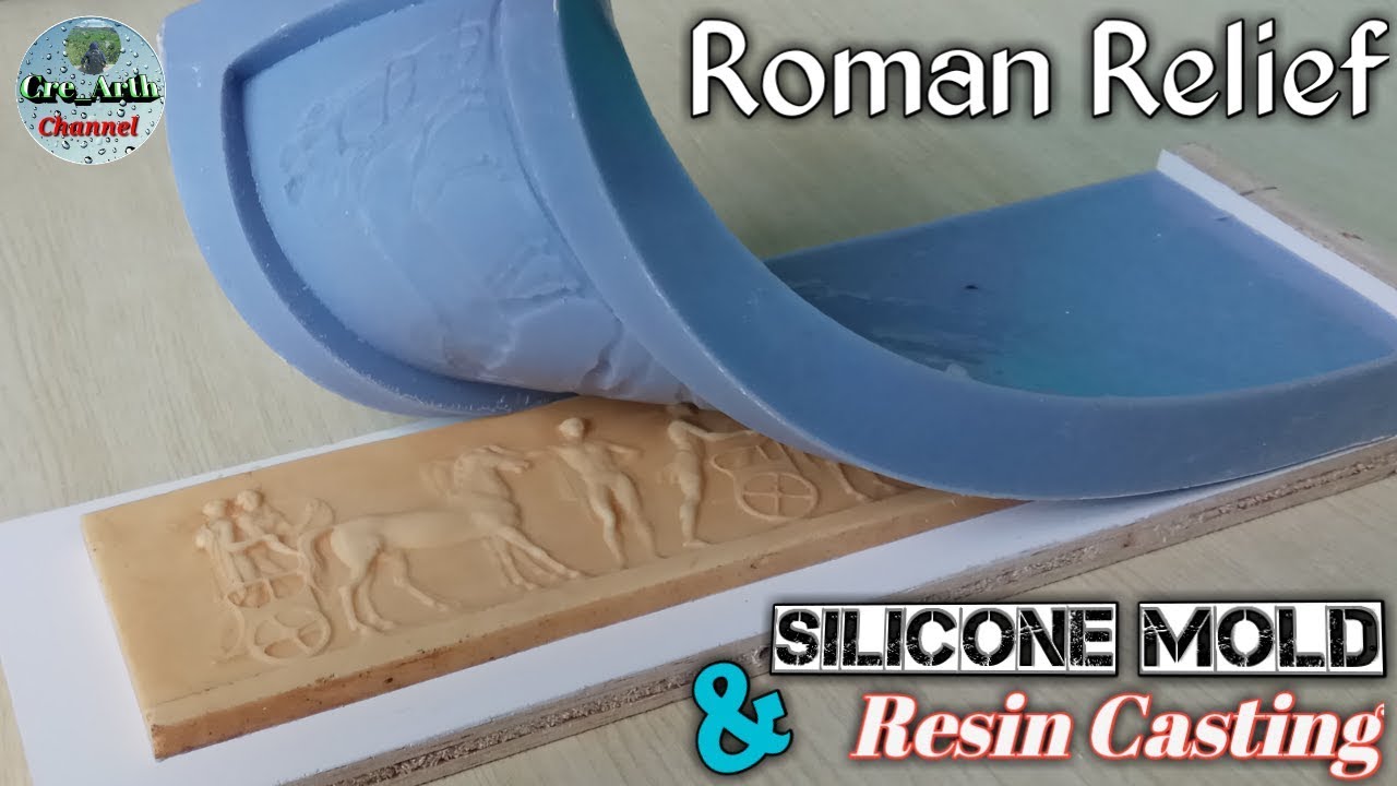 Силиконовые формы и отливки из смолы: римский рельеф