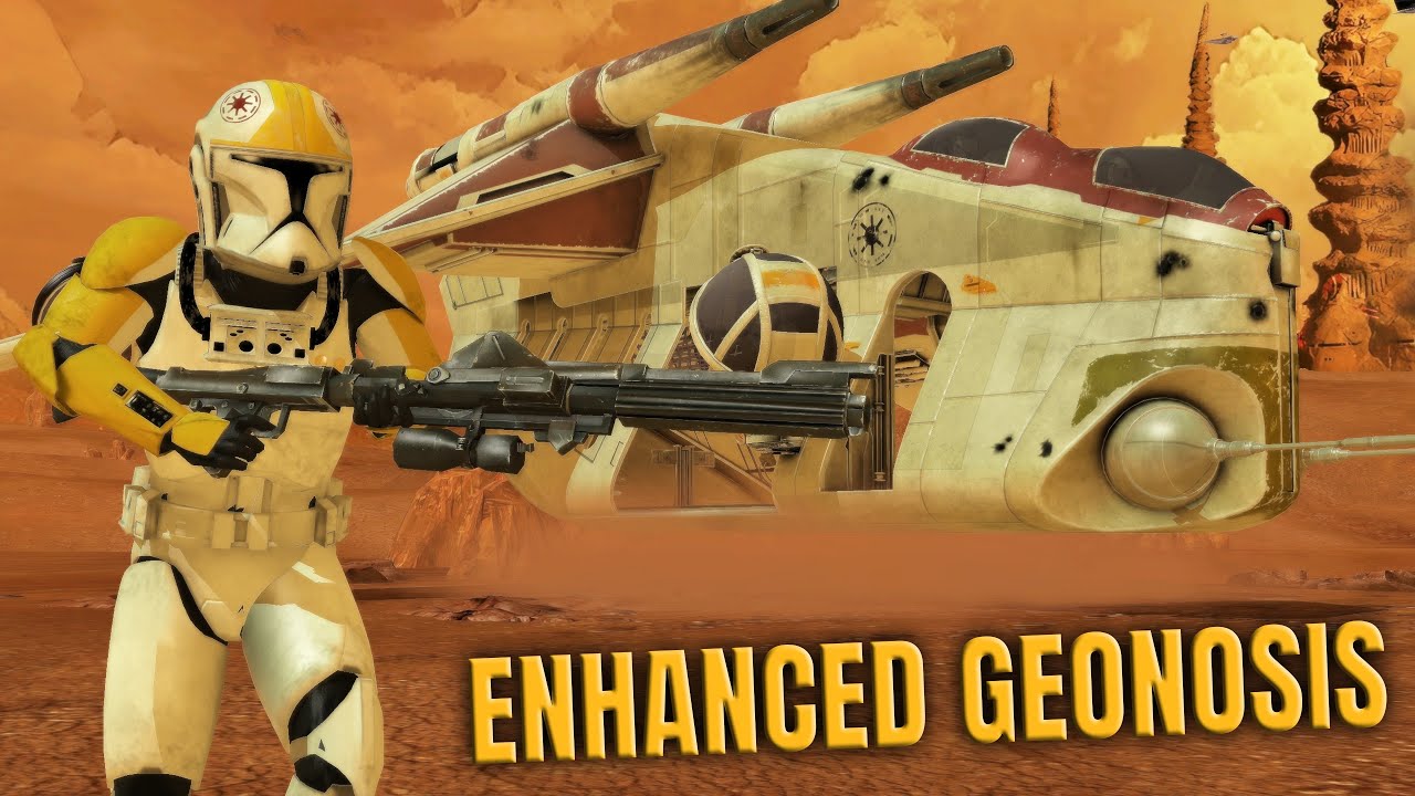 STAR WARS BATTLEFRONT (2004) Enhanced Gameplay Mod - Clone Troopers vs Battle Droids | Geonosis