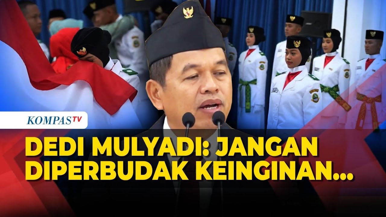 [FULL] Pidato Dedi Mulyadi Singgung Pajak hingga Makna Kemerdekaan saat Kukuhkan Paskibraka Jabar