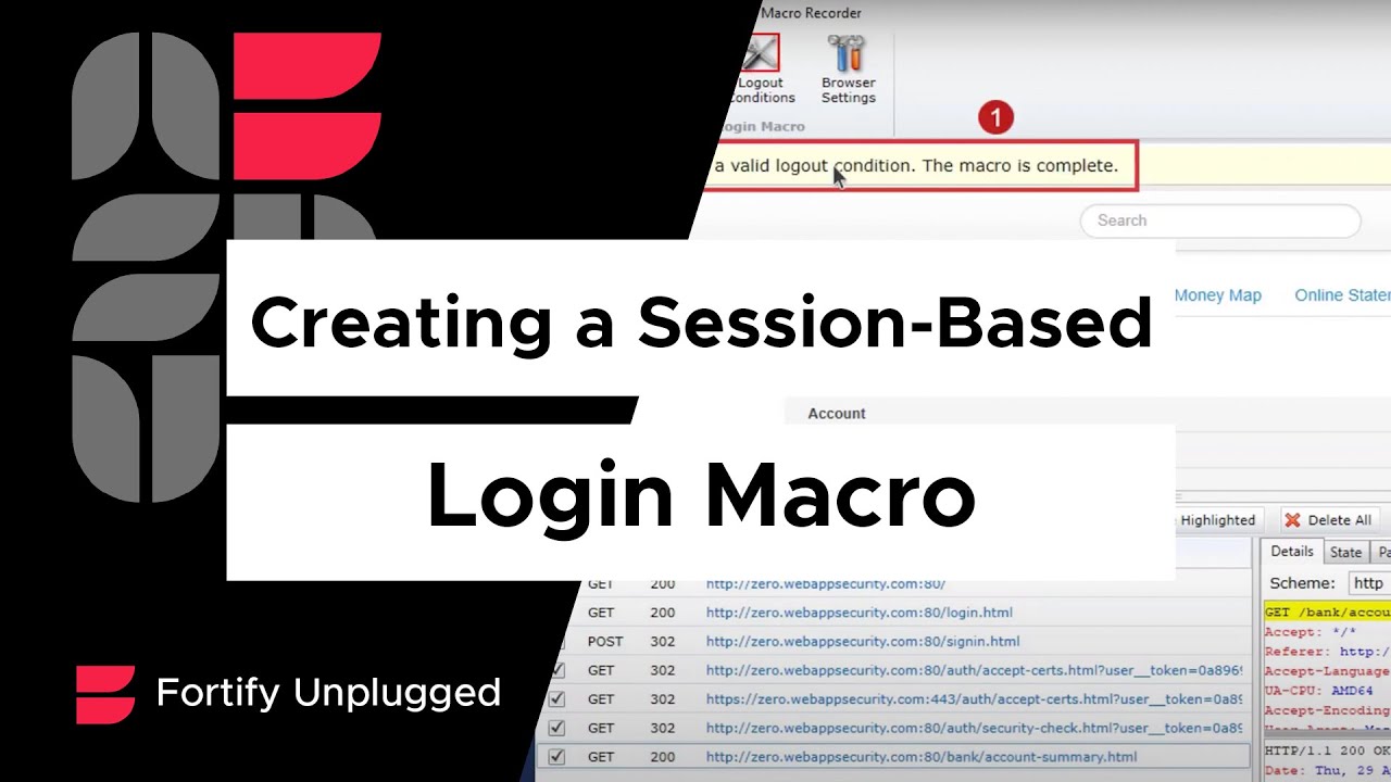 Create a Session-Based Login Macro in WebInspect